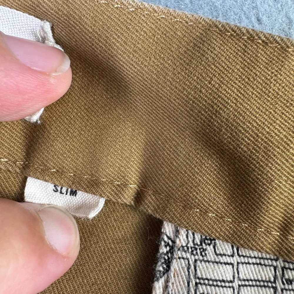 Taylor Stitch Mens Size 36 Slim Chino British Khaki‎ Organic Cotton Trousers